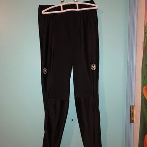 Black Lightly-Padded Bike Leggings
